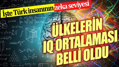 Ülkelerin IQ ortalamaları belli oldu İşte Türk insanının zeka seviyesi