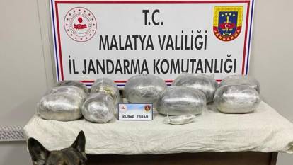 Malatya'da kilolarca kubar esrar ele geçirildi