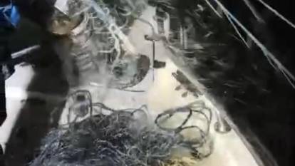 Isparta'da kaçak avcılık! 600 metre fanyalı ağ ele geçirildi
