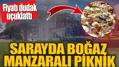 Sarayda Boğaz manzaralı piknik: Fiyatı dudak uçuklattı