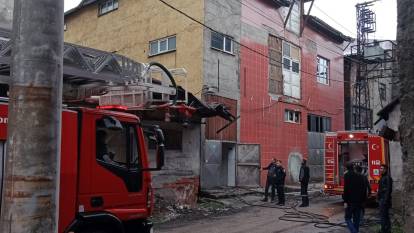 Bolu'da deri fabrikasında yangın çıktı