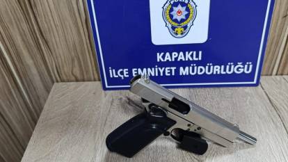 Tekirdağ'da eşini silahla tehdit eden şahıs gözaltına alındı