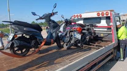 kırklareli'de 6 motosiklet trafikten men edildi