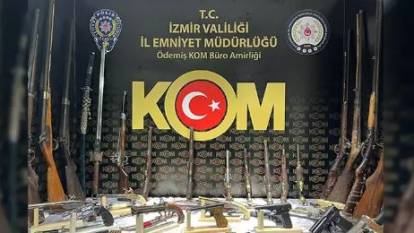 İzmir'de antika silah kaçakçılığı operasyonu: 1 gözaltı