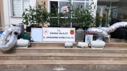Adana'da iklimlendirme sistemi ile uyuşturucu ürettiler