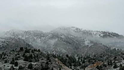 Kahramanmaraş'ta yüksek kesimlere kar yağdı