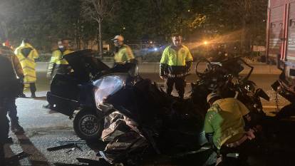 Ankara'da otomobil hurdaya döndü: 1 ölü