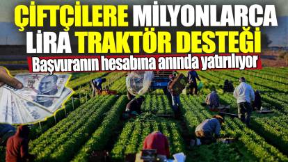 Çiftçilere milyonlarca lira traktör desteği! Başvuranın hesabına anında yatırılıyor