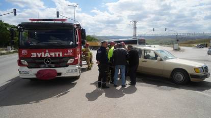 Kırıkkale'de kaza 'TIR ile otomobil çarpıştı'