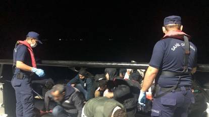 Muğla Bodrum’da 44 kaçak göçmen yakalandı