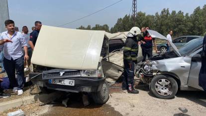 Aydın’da otomobiller çarpıştı: 4'ü ağır 7 yaralı