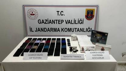 Gaziantep’te 106 adet cep telefonu ele geçirildi