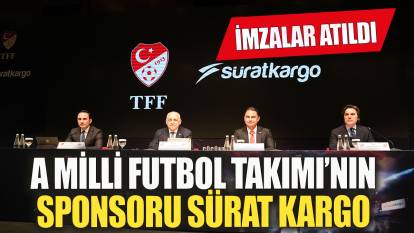 Sürat Kargo, iki yıl süreyle A Milli Futbol Takımı'nın resmi sponsoru oldu