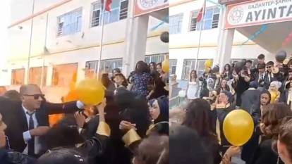 Mezuniyet kutlamasında helyum gazlı balon patladı: 8 öğrenci yaralandı