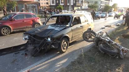 Samsun'da feci kaza: Motosiklet sürücüsü can verdi