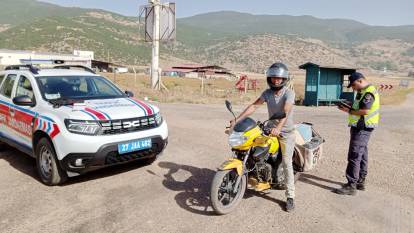 Gaziantep'te 10 motosiklet sürücülerine ceza yağdı