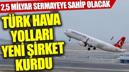 Türk Hava Yolları yeni şirket kurdu: 2,5 milyar sermaye…