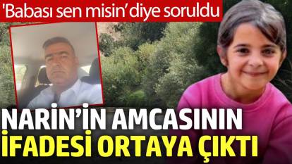 Narin’in amcasının ifadesi ortaya çıktı: 'Babası sen misin?’ diye soruldu