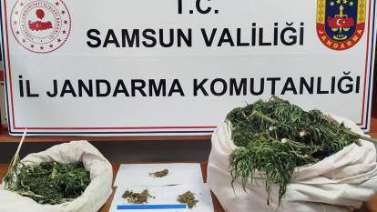 Samsun'da kilolarca esrar ele geçirildi