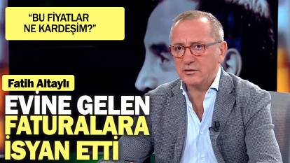 Fatih Altaylı evine gelen faturalara isyan etti: “Bu fiyatlar ne kardeşim?”