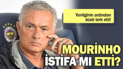 Yenilginin ardından stadı terk etti: Jose Mourinho istifa mı etti?