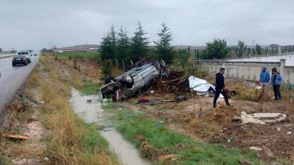 Sorgun'da otomobil şarampole devrildi: 1 ölü, 3 yaralı