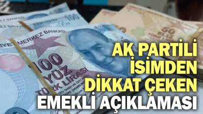 Ak Partili isimden dikkat çeken Emekli açıklaması