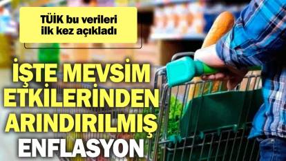 TÜİK bu verileri ilk kez açıkladı: İşte mevsim etkilerinden arındırılmış enflasyon