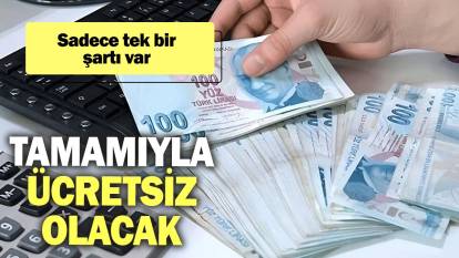 Sadece tek bir şartı var: Tamamıyla ücretsiz olacak