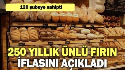 250 yıllık ünlü fırın iflasını açıkladı: 120 şubeye sahipti