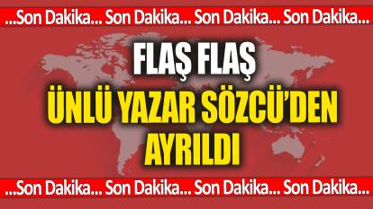 SON DAKİKA! Ünlü yazar Sözcü ile yollarını ayırdı