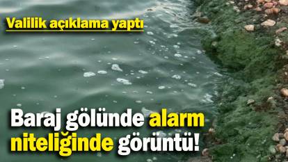 Baraj gölünde alarm niteliğinde görüntü: Valilik açıklama yaptı