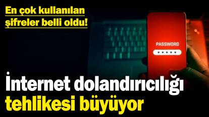 İnternet dolandırıcılığı tehlikesi büyüyor! En çok kullanılan şifreler belli oldu