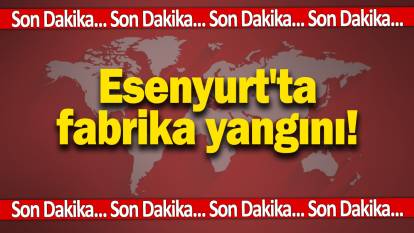 Son dakika... Esenyurt'ta fabrika yangını!