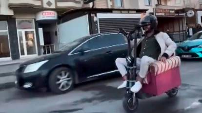 Muğla'da scooter'a koltuk yerleştirip trafiğe çıkan şahsa ceza