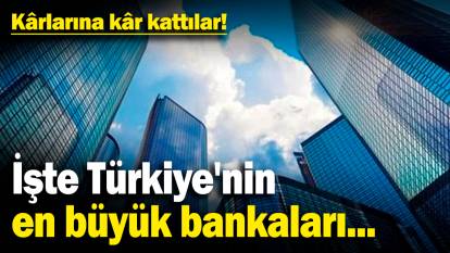 Kârlarına kâr kattılar! İşte Türkiye'nin en büyük bankaları...