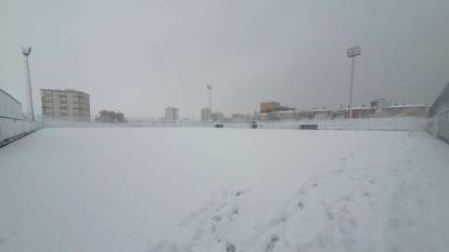 Kayseri'de kar engeli! Amatör müsabakalar ertelendi