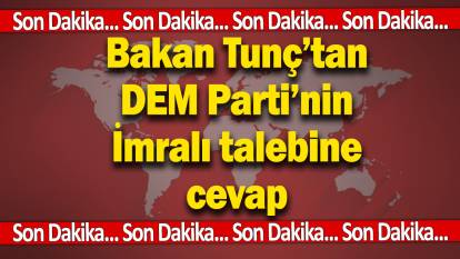 Son dakika... Adalet Bakanı Yılmaz Tunç’tan DEM Parti’nin İmralı talebine cevap geldi