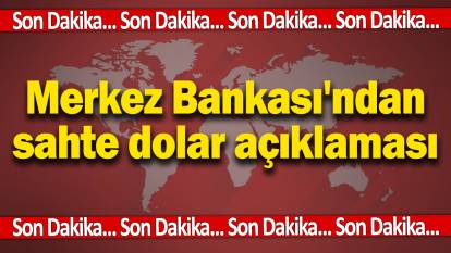 Son dakika... Merkez Bankası'ndan sahte dolar açıklaması