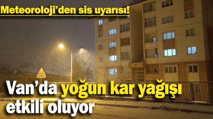 Van’da yoğun kar yağışı etkili oluyor