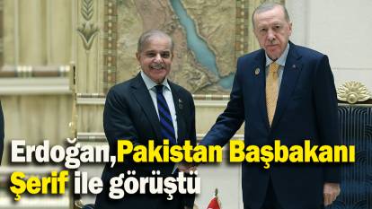 Erdoğan, Pakistan Başbakanı Şerif ile görüştü