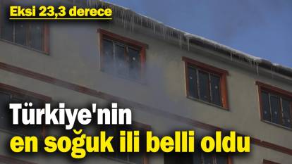 Türkiye'nin en soğuk ili belli oldu! Eksi 23,3 derece