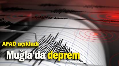 Muğla'da deprem: AFAD açıkladı