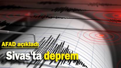 Sivas'ta deprem: AFAD açıkladı