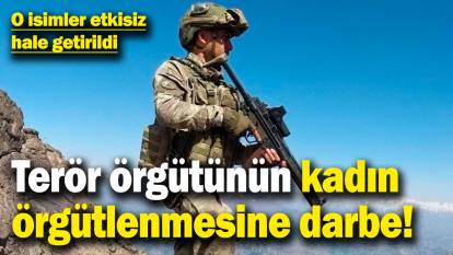 Terör örgütünün kadın örgütlenmesine darbe! O isimler etkisiz hale getirildi