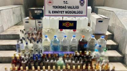 Tekirdağ’da sahte içki ele geçirildi: 1 tutuklama