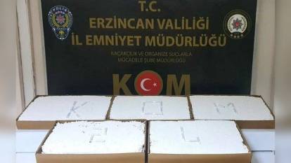 Erzincan'da 25 Bin Dal Kaçak Makaron Ele Geçirildi