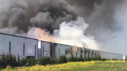 Çerkezköy'de kauçuk fabrikasında büyük yangın