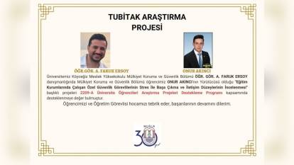 öğrenci projesi TÜBİTAK tarafından desteklenecek