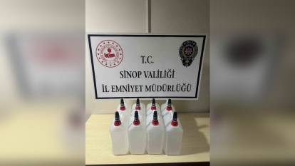 Sinop'ta 40 Litre Etil Alkol Ele Geçirildi